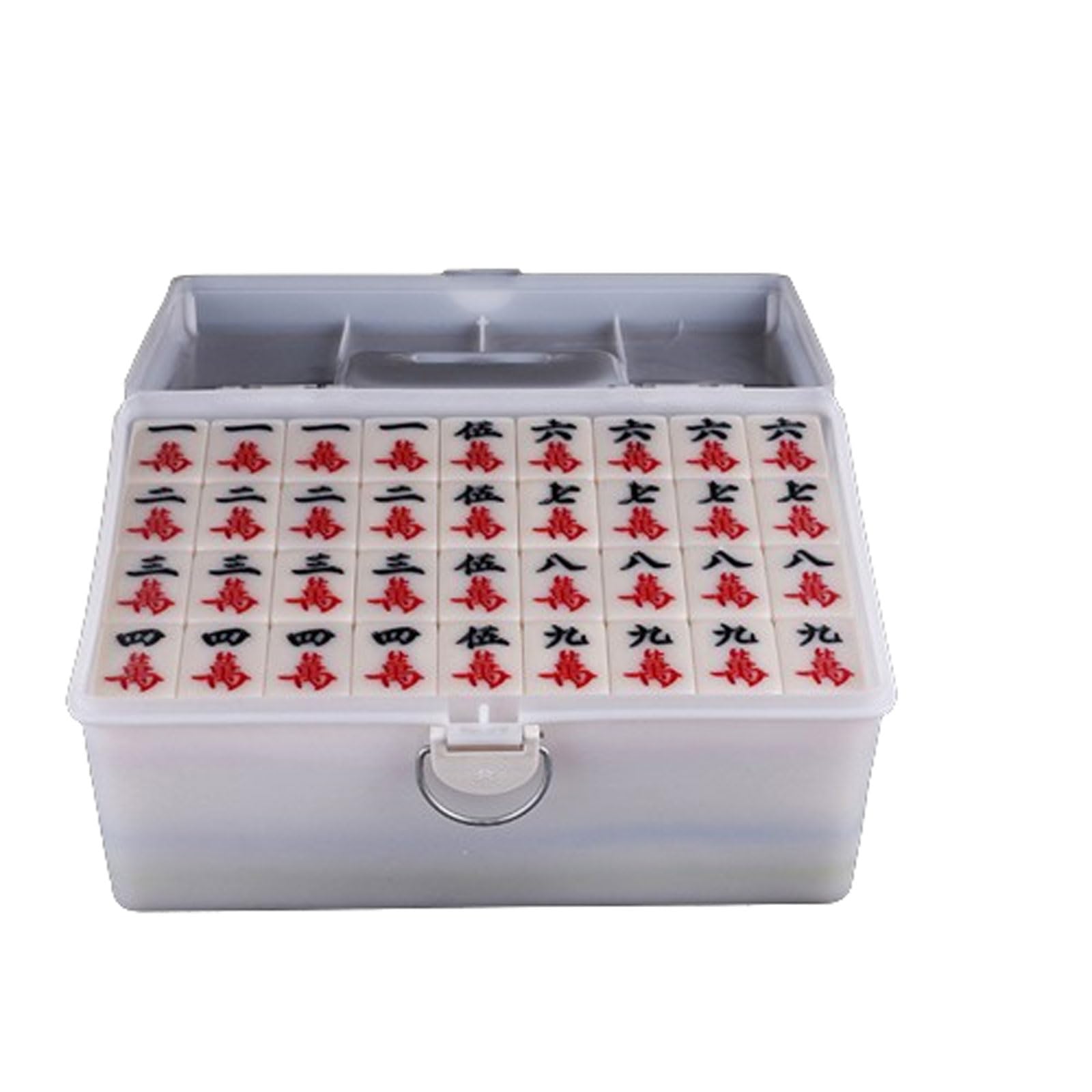 Amazon.co.jp: ポータブル伝統的な中国麻雀セット、中国麻雀